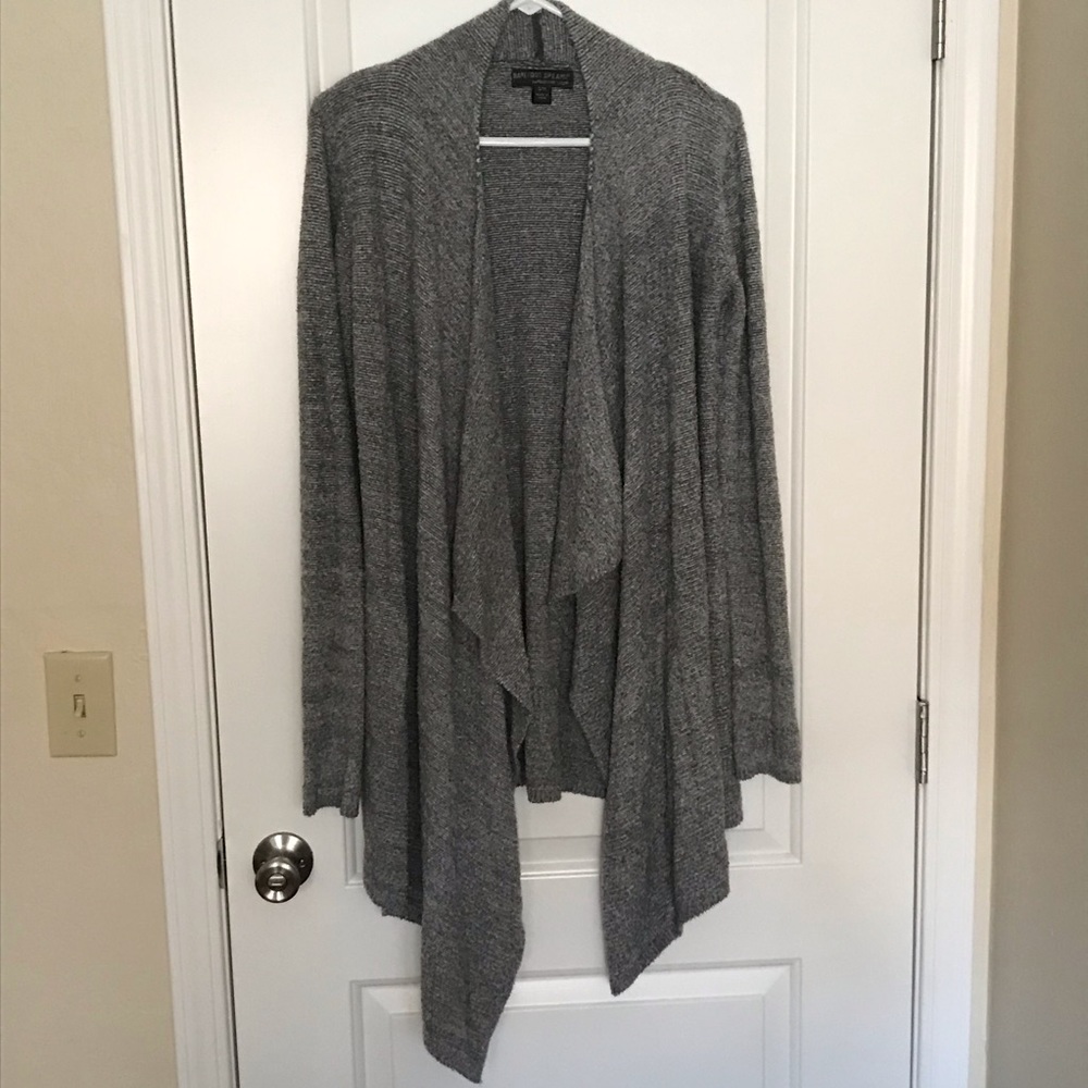 Barefoot Dreams Soft Drape Cardigan Bamboo Chic Lite Gray